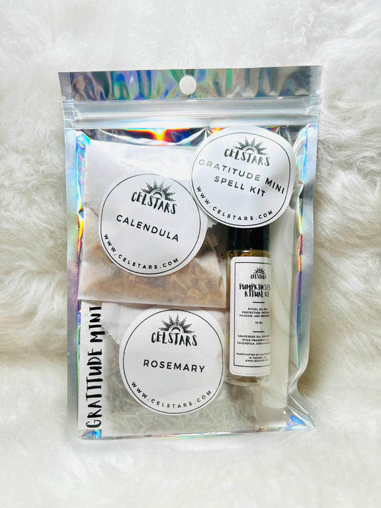 Gratitude Mini Spell Kit Gift for Witches