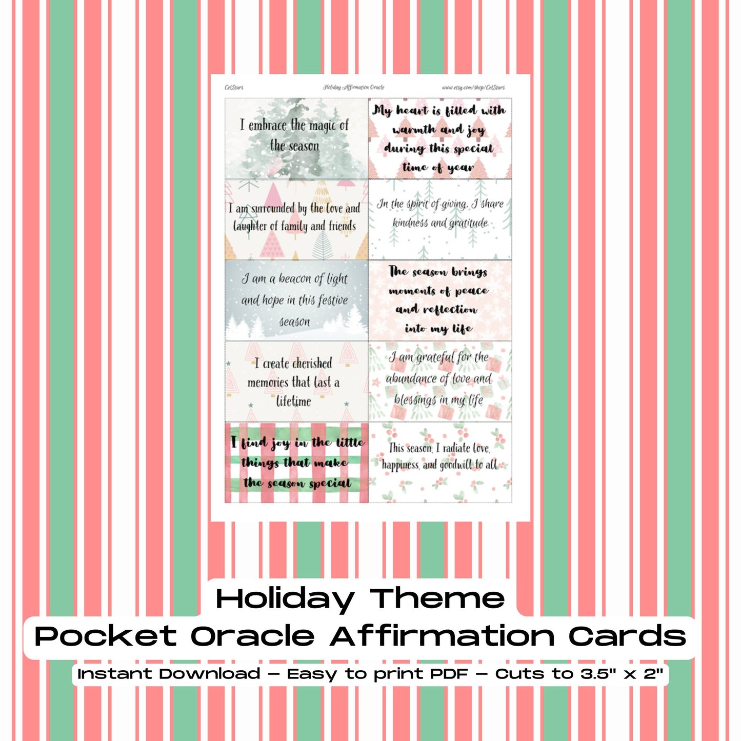 Holiday Pocket Oracle Printable PDF