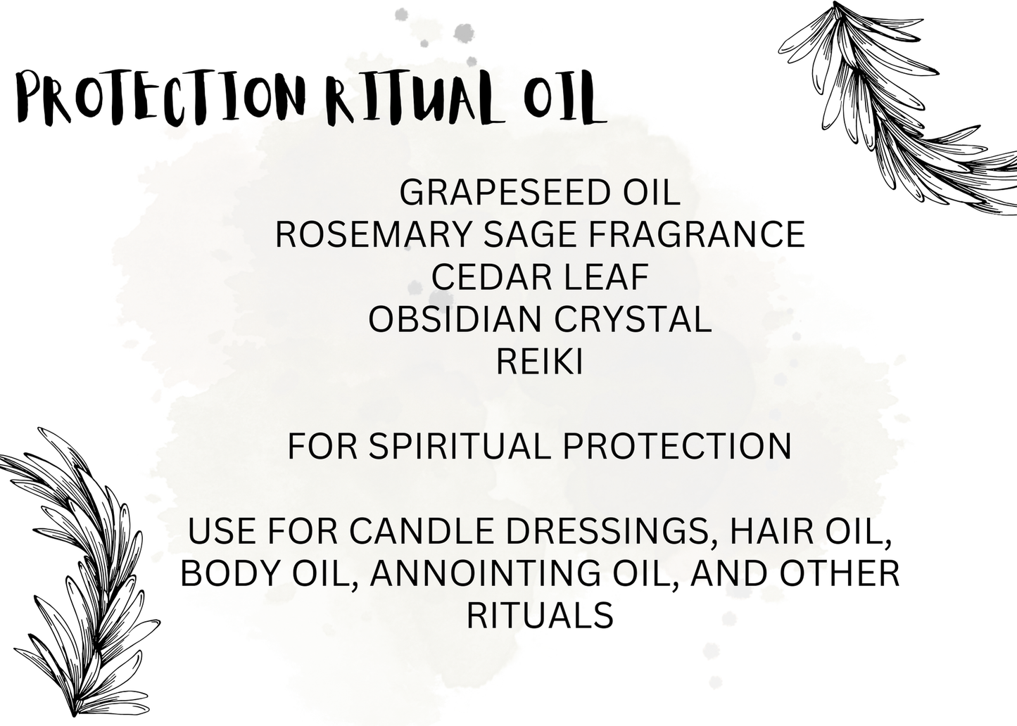 Protection Ritual Oil Protection Spell