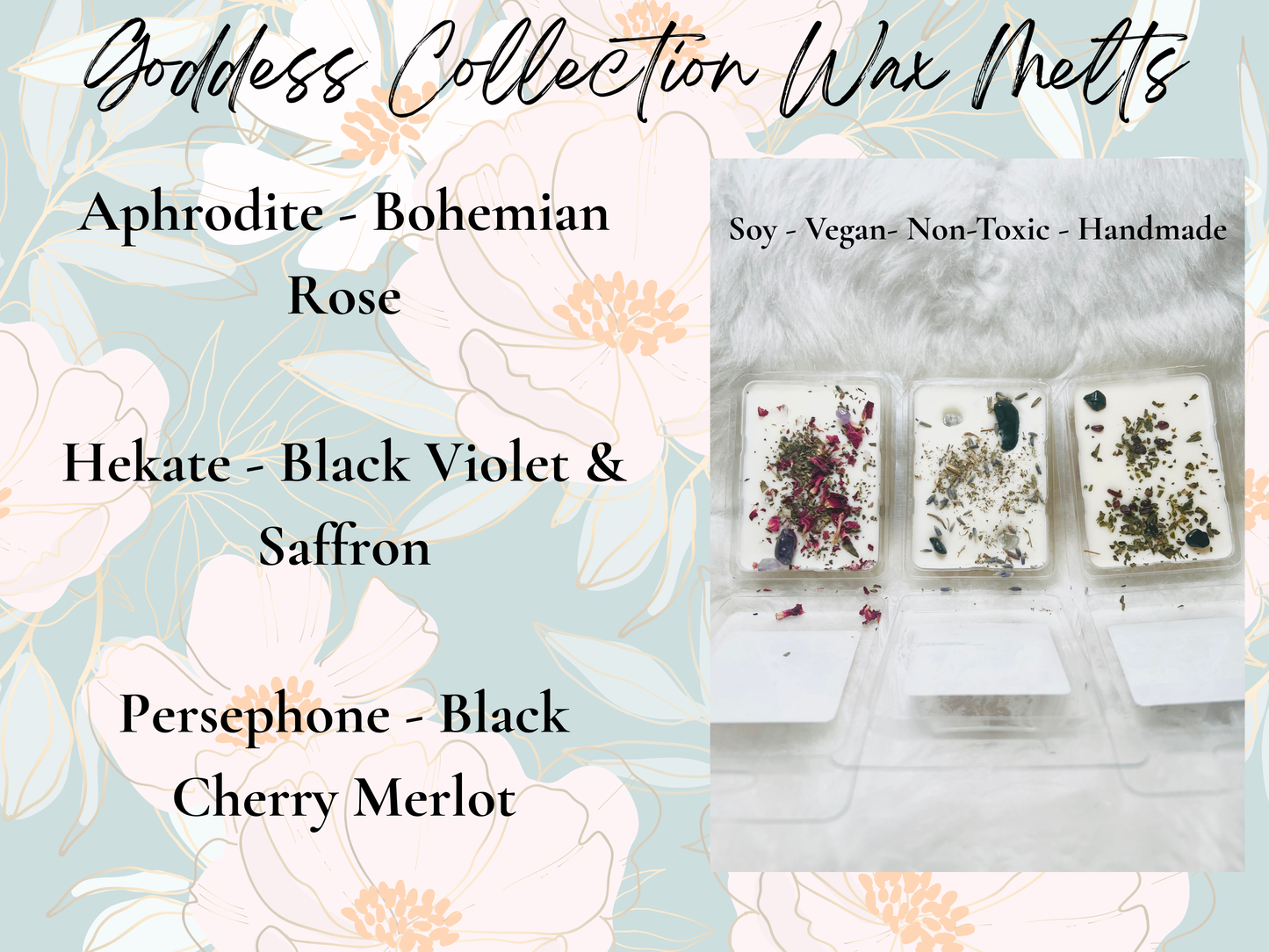 Goddess Collection Wax Melts Soy Wax Melts Intention Wax