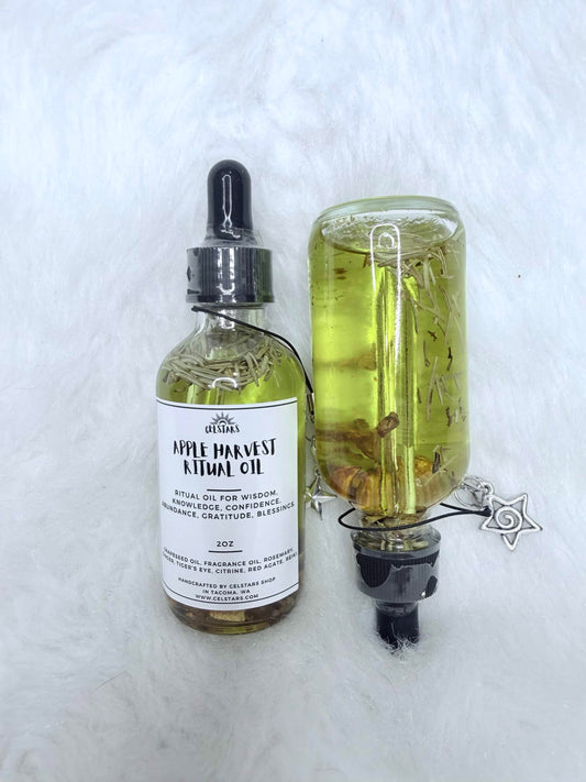 Apple Harvest Ritual Oil 2 oz Spell Oil For Wisdom, Knowledge, Confidence