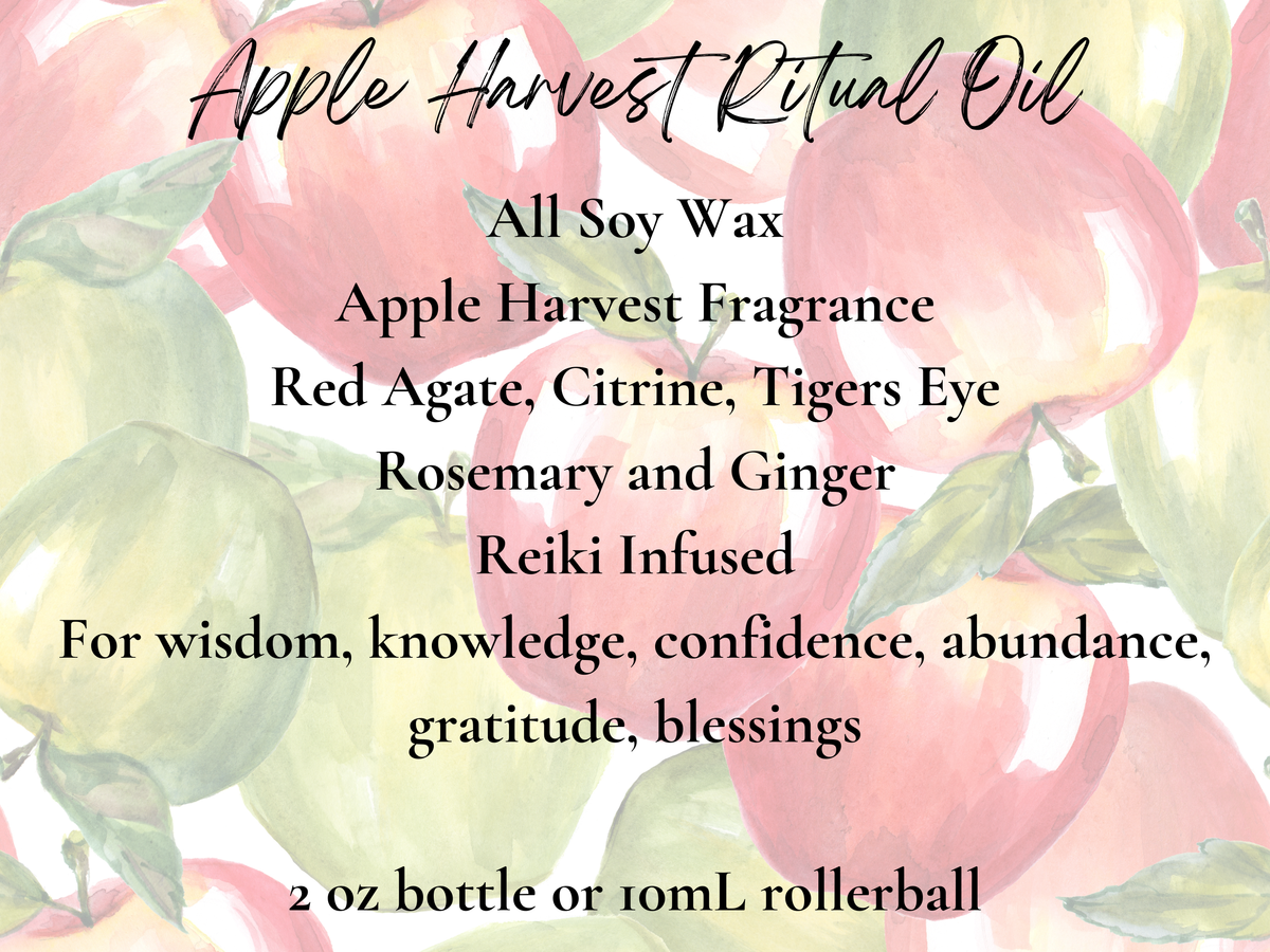 Apple Harvest Ritual Oil 2 oz Spell Oil For Wisdom, Knowledge, Confidence