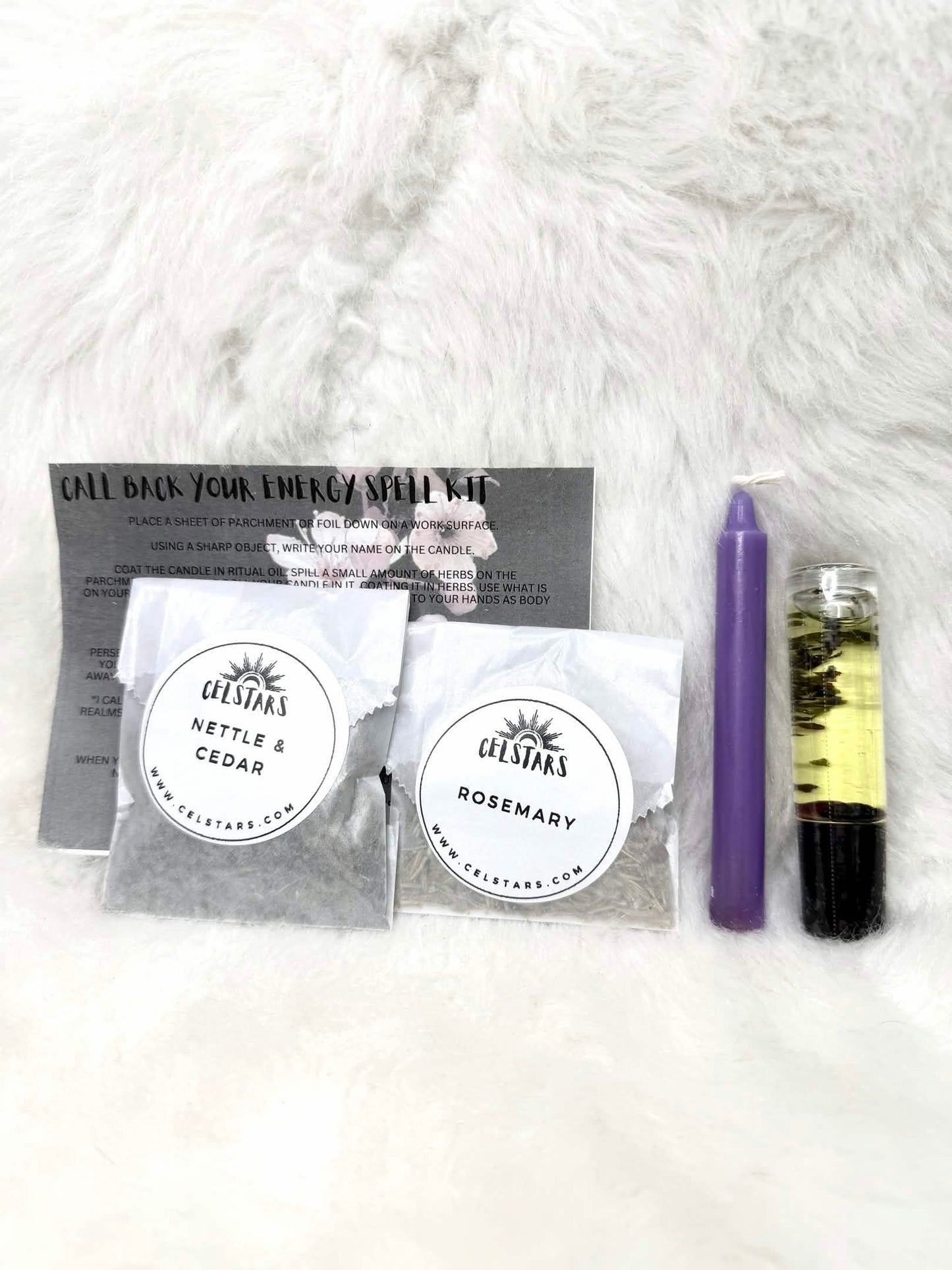 Call Back Your Energy Spell Kit Non-Toxic Fragrance Witch Kit Ritual Oil