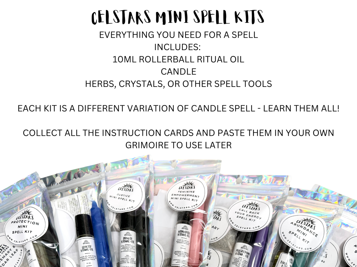 Confidence Mini Spell Kit: Ritual Oil, Herbs, Reiki Infused Ritual Oil Spell Oil