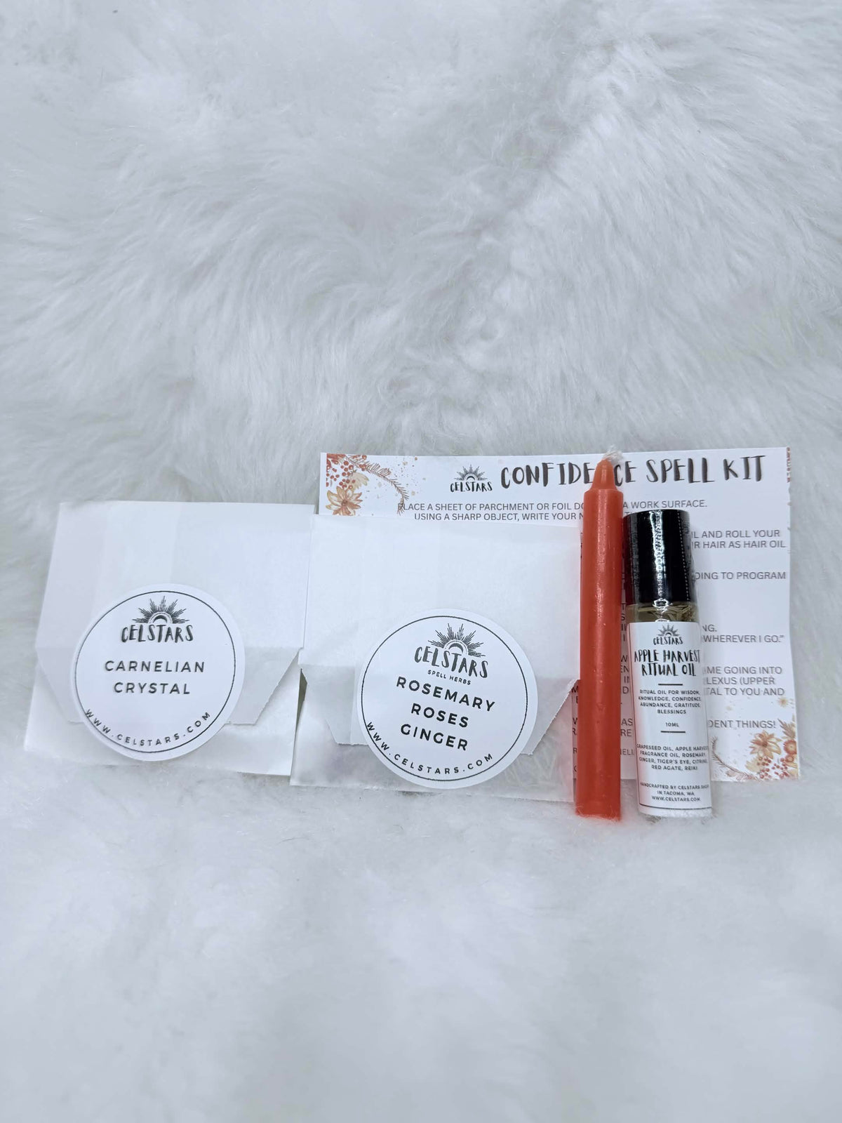 Confidence Mini Spell Kit: Ritual Oil, Herbs, Reiki Infused Ritual Oil Spell Oil