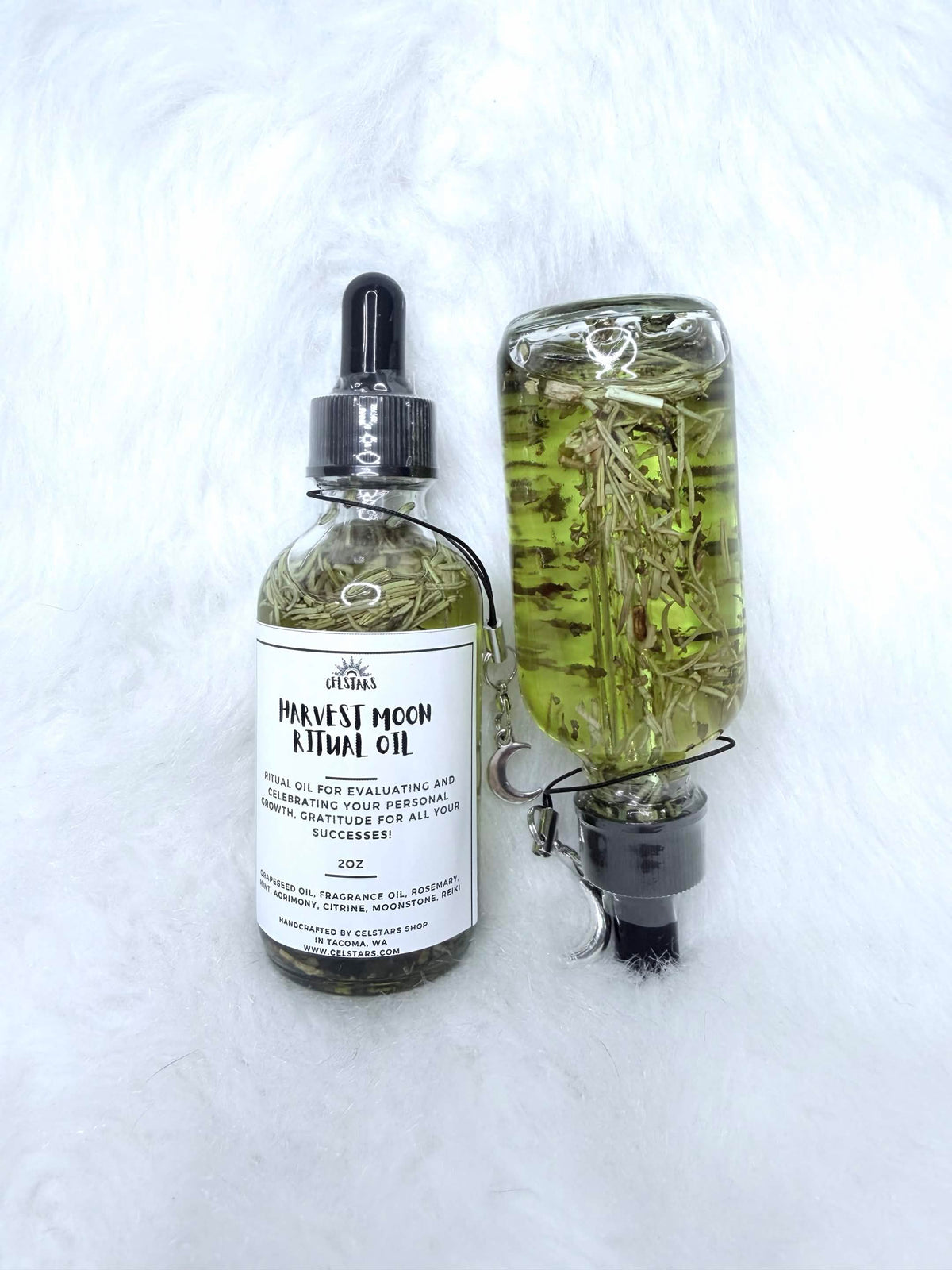Harvest Moon Ritual Oil 2 oz Spell Oil For Personal Growth, Gratitude, Success