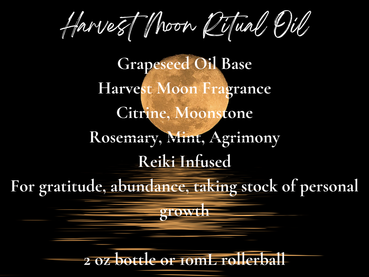 Harvest Moon Ritual Oil: Fall Scented Spell Oil Witchy Oils