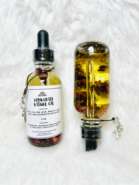 Aphrodite Ritual Spell Oil 2 oz Bottle For love and beauty