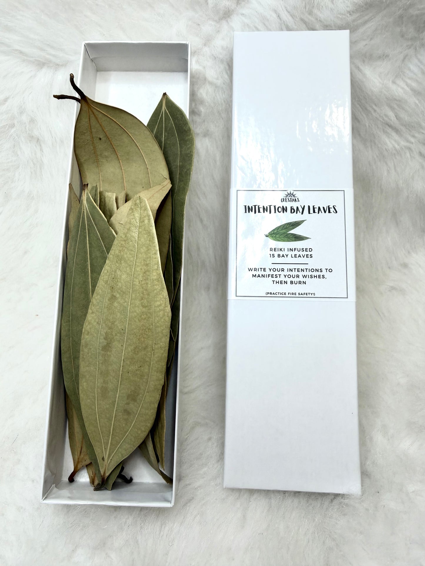 Intention bay leaves - for Spells and Wishes - Reiki Infused - 15 Large Bay Leaves - Spell Herbs