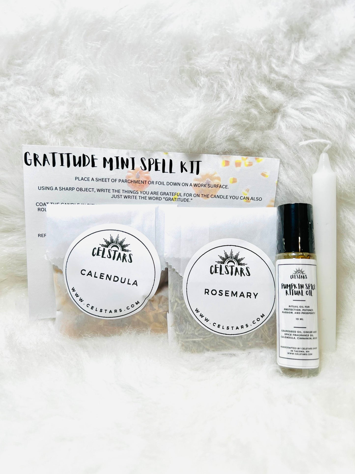 Gratitude Mini Spell Kit Gift for Witches