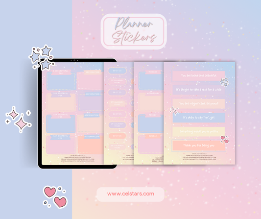 Free Planner Stickers and Manifestation Quotes