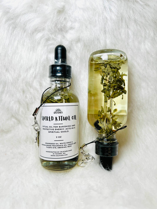 Shield Ritual Oil 2 oz Spell Oil for Spiritual Shielding