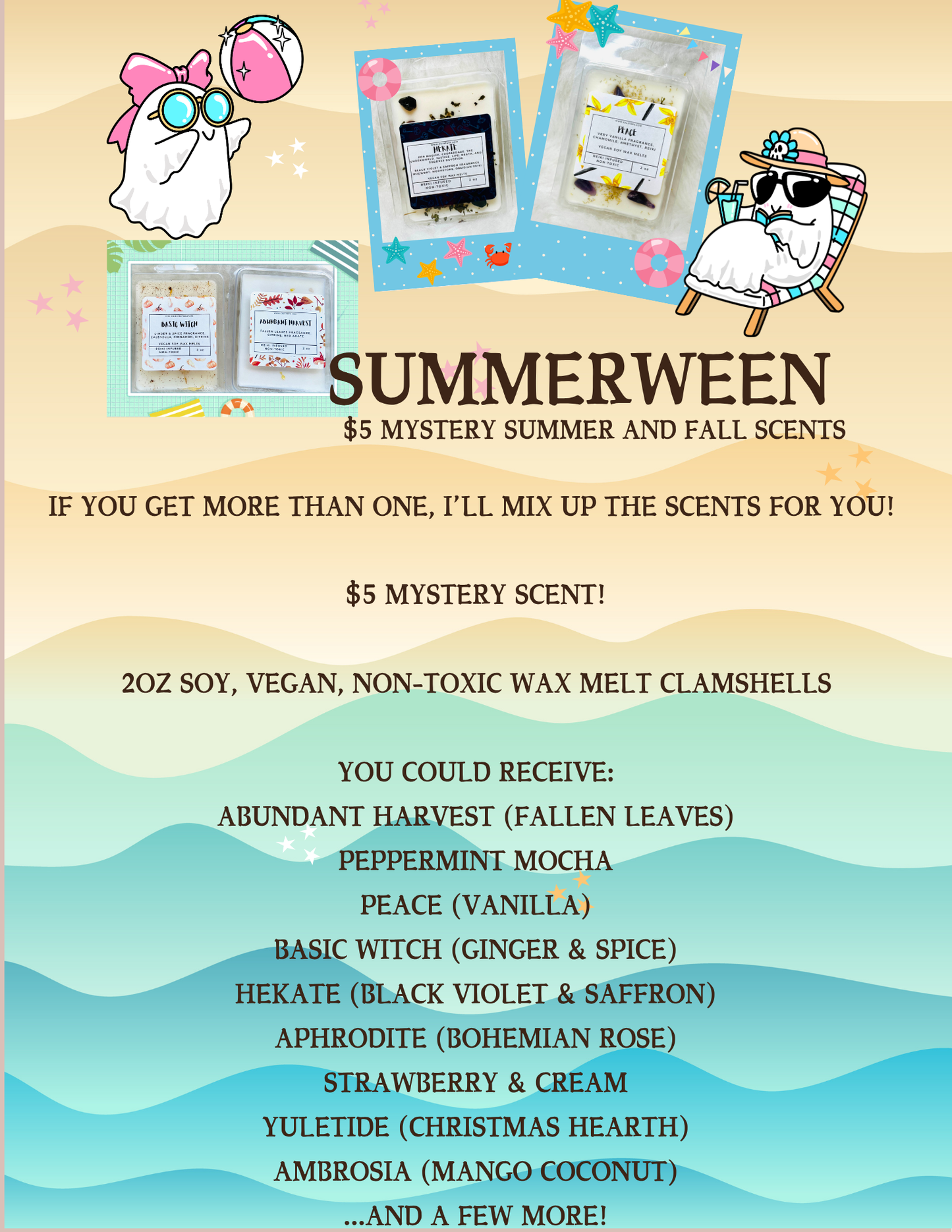 Summerween $5 Mystery Wax Melts
