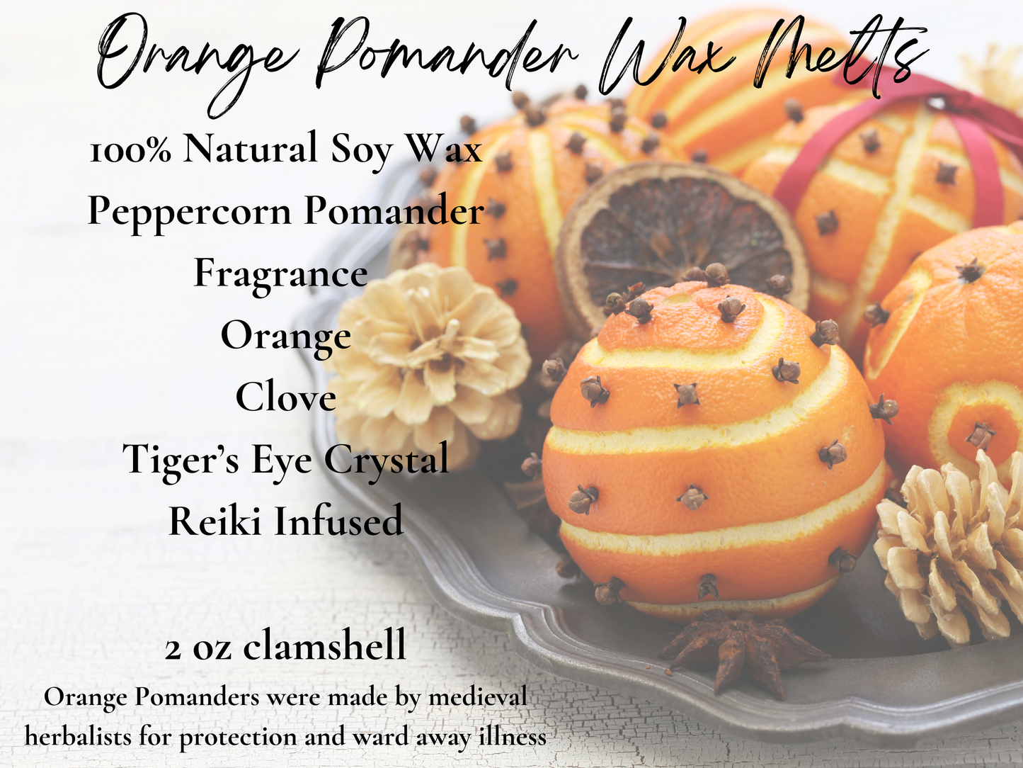 Orange Pomander Intention Soy Wax Melts