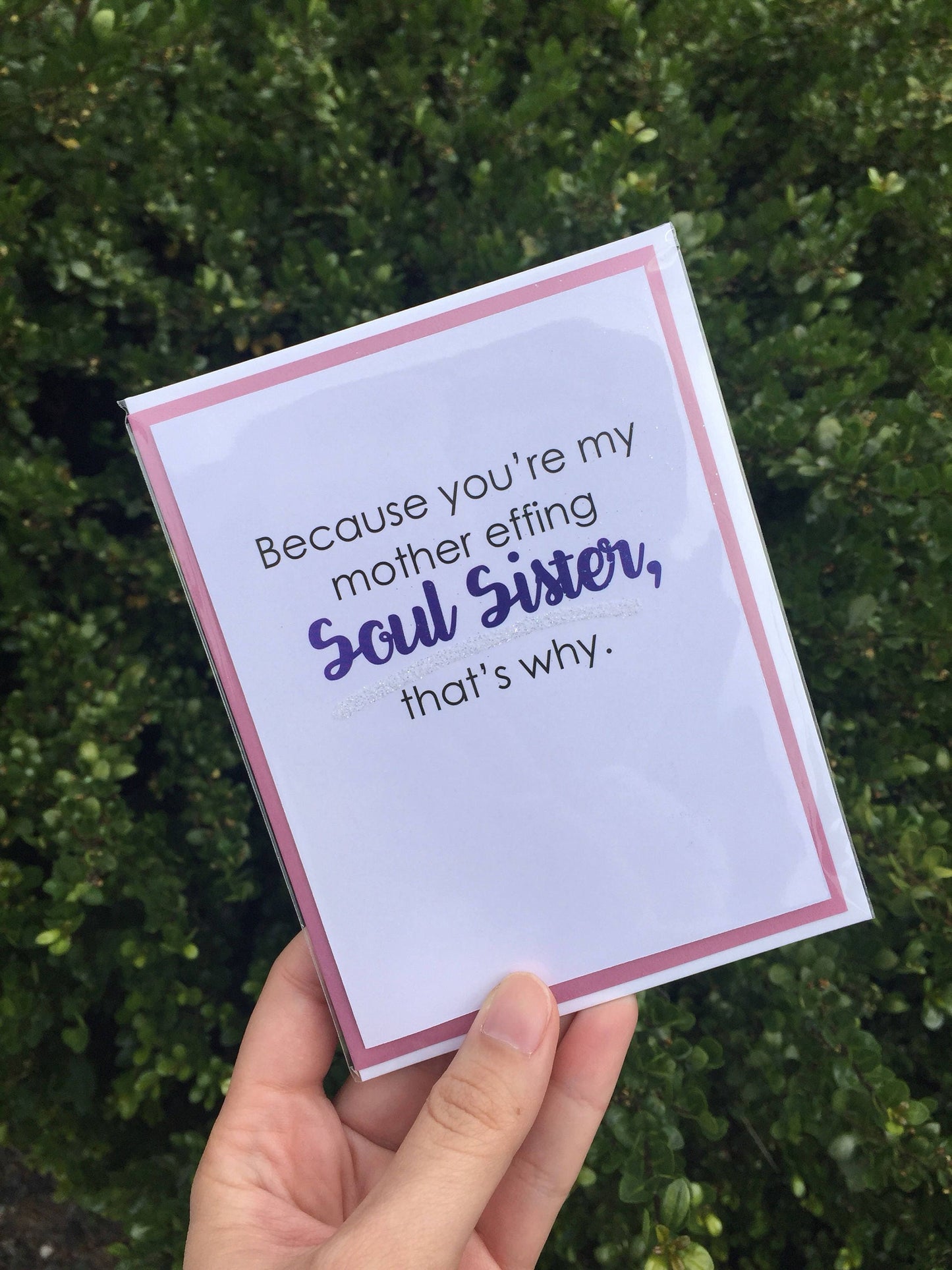 Soul Sister Paper Greeting Card