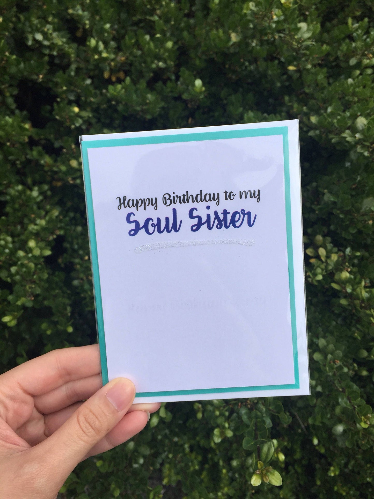 Happy Birthday Soul Sister Greeting Card